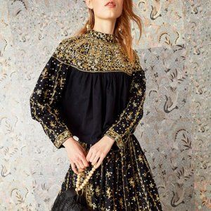 Ulla Johnson Kiara Embroidered Top Size 4 NWT